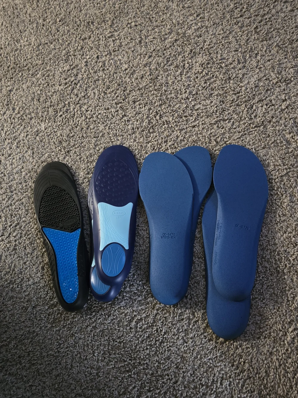 Hoka Men's Athletic Insoles - Black and Blue